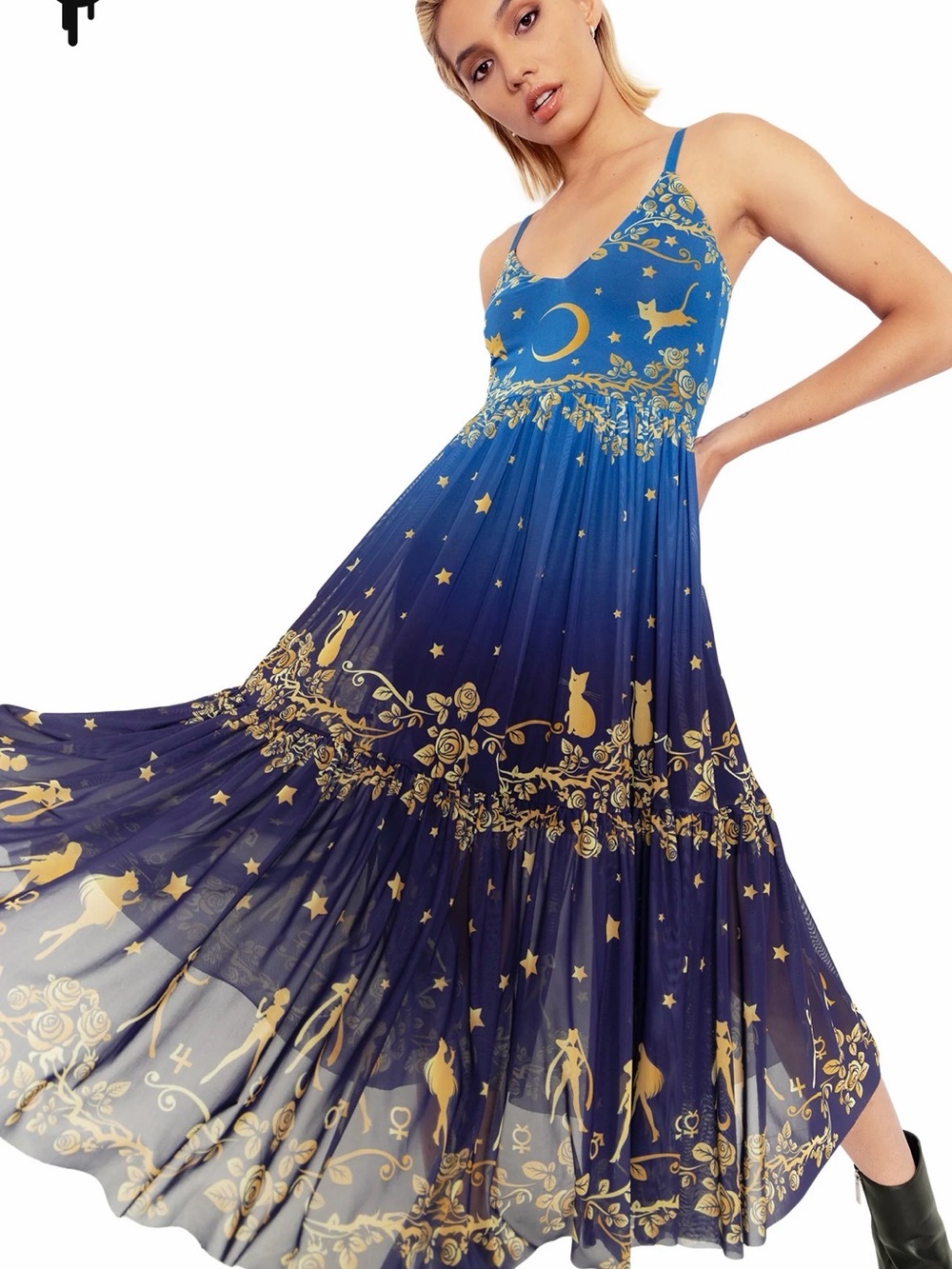 Blackmilk Blue and Gold Sailor Moon Dress